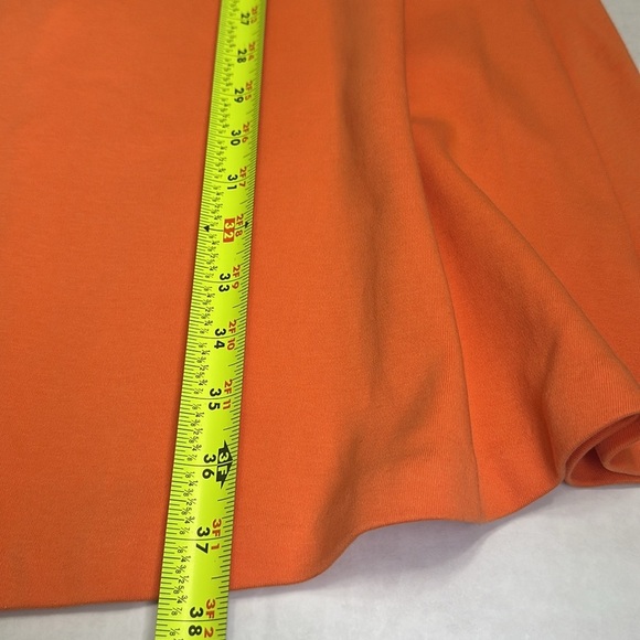 Talbots Women’s Size Medium Orange Lace Crochet Cap Sleeves Fit and Flare Dress - Picture 10 of 11